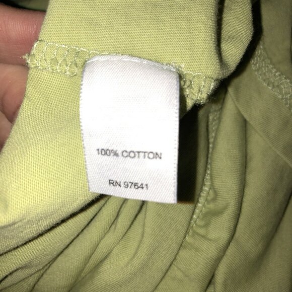 J Jill Sleeveless Green Cotton Maxi Sun Dress With Tiered Ruffle Size Medium - Picture 8 of 10